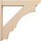 Ekena Millwork 7 1/2-in W x 42-in D x 42-in H Balboa Slat Rough Cedar Woodgrain TimberThane Outlooker, Primed Tan OUTUR075X42X42BOA24RCPR - alternate 4